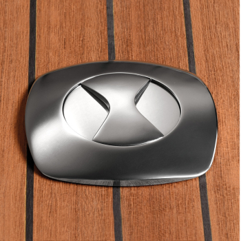 Luce da tavolo Aurora Compact ghiera tonda SS 