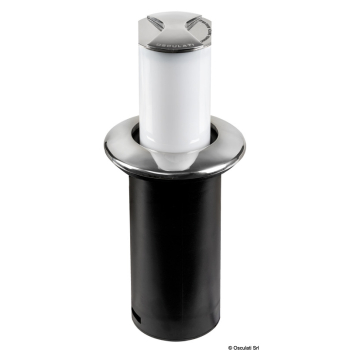 Luce da tavolo Aurora Compact ghiera tonda SS 