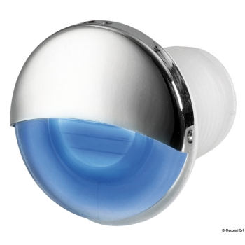 Luce di cortesia LED da incasso tonda blu 