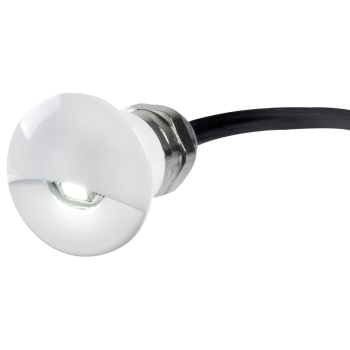 Luce di cortesia luce LED bianca corpo inox lucido 