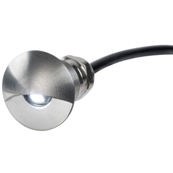 Luce di cortesia luce LED bianca corpo inox lucido 