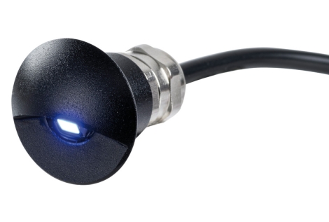 Luce di cortesia luce LED blu corpo nero opaco 