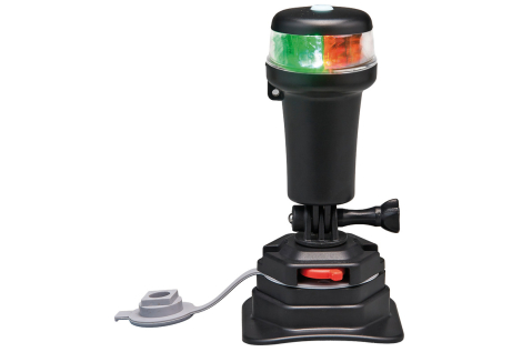 Luce di via bicolore rossa/verde base snodo swivel 