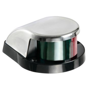 Luce di via rossa/verde di prua calotta inox 