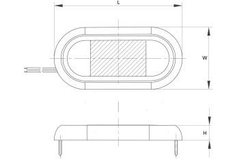 Luce Impermeabile LED Elliptic Top PL