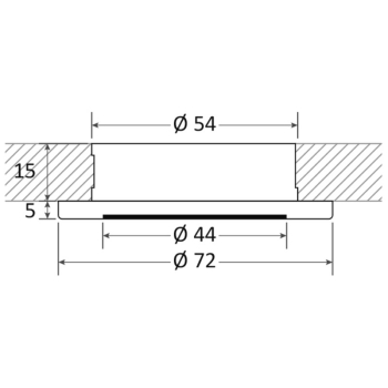 Luce Led bianca ad incasso Polis 