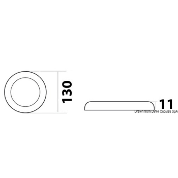 Luce LED ultrapiatta 12/24 V 3 W 