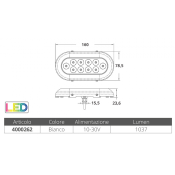 LUCE SUBACQUEA A LED (10X3W)