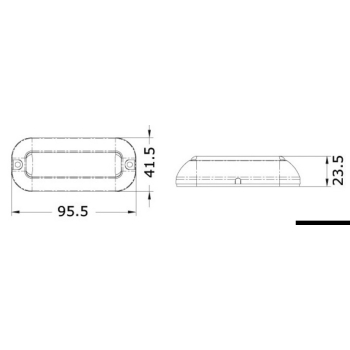 Luce subacquea a LED blu 