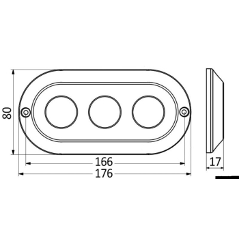 Luce subacquea a LED luce blu 180 W 