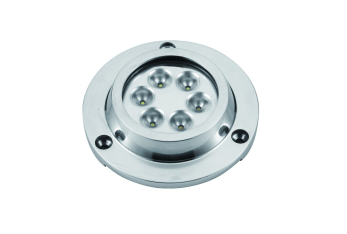 Luce subacquea led bianchi (6x3w)