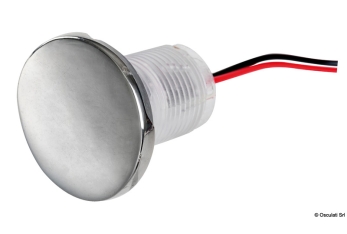 Luci di cort. LED ROUND luce bianca doppio fascio 
