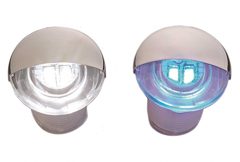 Luci di Cortesia LED 12V Round Inox