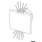 Luci di cortesia LED SQUARE luce blu doppio fascio 