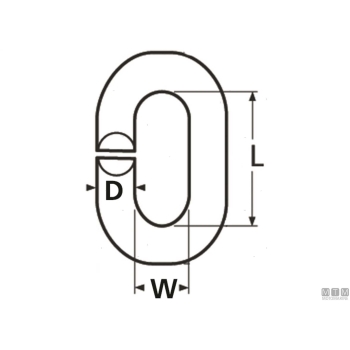 Maglia spezzata c-ring 6mm 