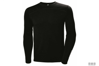 Maglietta hh lifa merino 990 nero l 