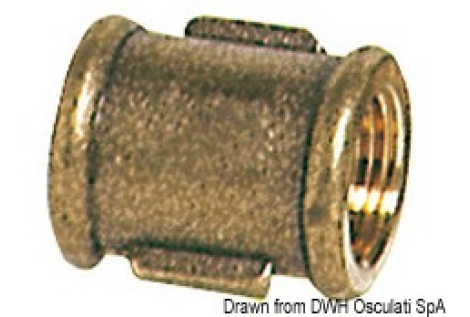 Manicotto ottone femmina/femmina 3/8" 