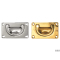Maniglia a Incasso BS2 in Ottone Cromato 70x43 mm