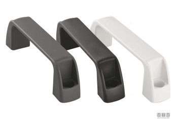 Maniglia l140mm in plastica grigia