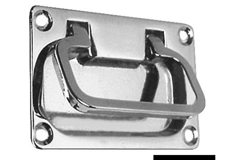 Maniglia ottone cromato 50x75 mm 