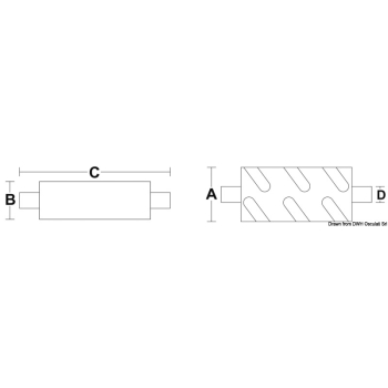 Marmitta orizzontale mm 100 