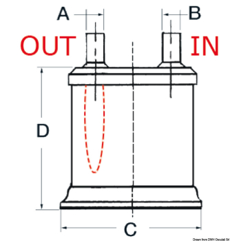 Marmitta vetroresina 75 mm 