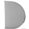 Copricerniera in Acciaio Inox per 68x39mm 