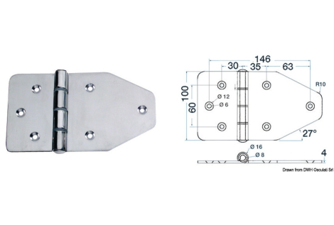 Maxi cerniera 180x100 mm 