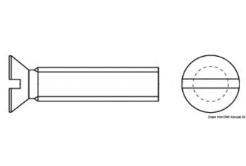 Metallo TSP croce 3x40 mm AISI 316 