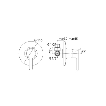 Miscelatore  doccia arena