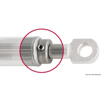Molla a gas 522 mm 70 kg inox 
