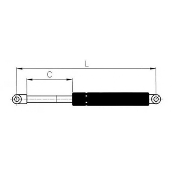 Molla a gas inox mm.275