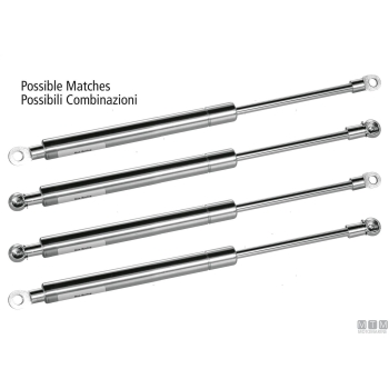 Molla a gas l200mm inox 20kg< 