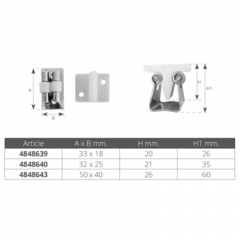 Molla Ferma Porta Inox