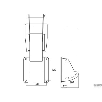 Molla ricambio per supporti motore <20hp acciaio inox