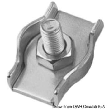 Morsetti inox semplici 3 mm 