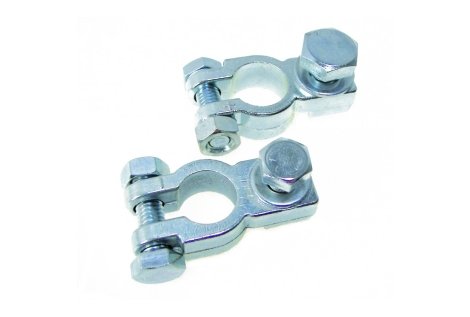 Morsetto batteria zincato dado m10-