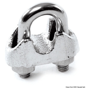 Morsetto cavallotto inox 4/5 mm 