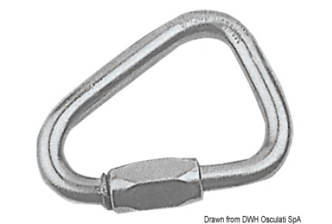 Moschettone a delta con vite 3,5 mm 