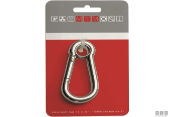 Moschettone eye card d10mm inox<
