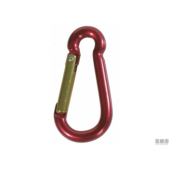 Moschettone fire d5mm alu verde<
