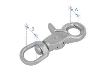 WOLFPACK LINEA PROFESIONAL Grillo Girevole In Acciaio Da 10 Mm – Per Ormeggi, Fissaggi E Rimorchi Leggeri