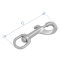 Moschettone girevole, acciaio inox 316, 19mm (3/4)