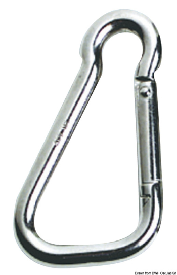 Moschettone Con Rotella STANDERS In Acciaio Zincato 5.3 X 40 Mm 4 Kg 2 Pezzi 91007923