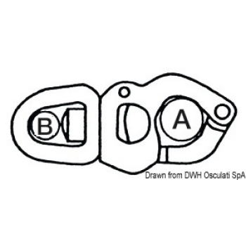 Moschettone inox grilletto mm 105 