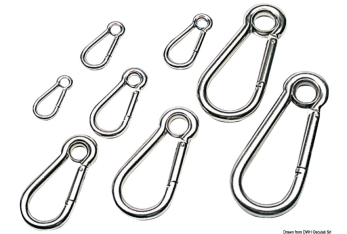 Moschettone inox occhio mm 4 