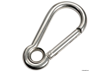 Moschettone inox senza sporgenza 6 mm 