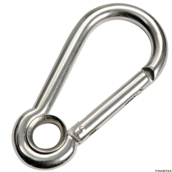 Moschettone inox senza sporgenza 6 mm 