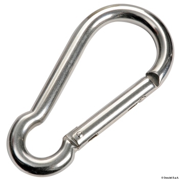 Moschettone inox senza sporgenza 6 mm 