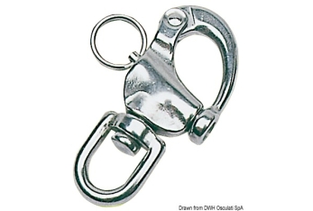 Moschettone inox spinnaker 87 mm 